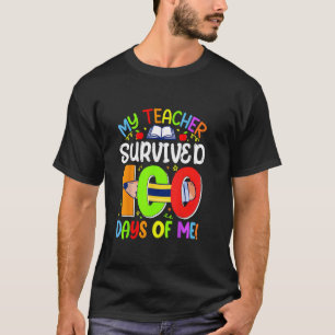 T-shirt Mon professeur a survécu 100 jours de moi drôle 10