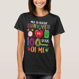T-shirt Mon Professeur A Survécu 100 Jours De Moi École 23