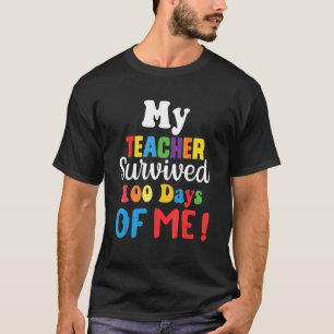 T-shirt Mon Professeur A Survécu À 100 Jours De Moi