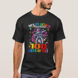 T-shirt Mon Professeur A Survécu À 100 Jours De Moi Astron