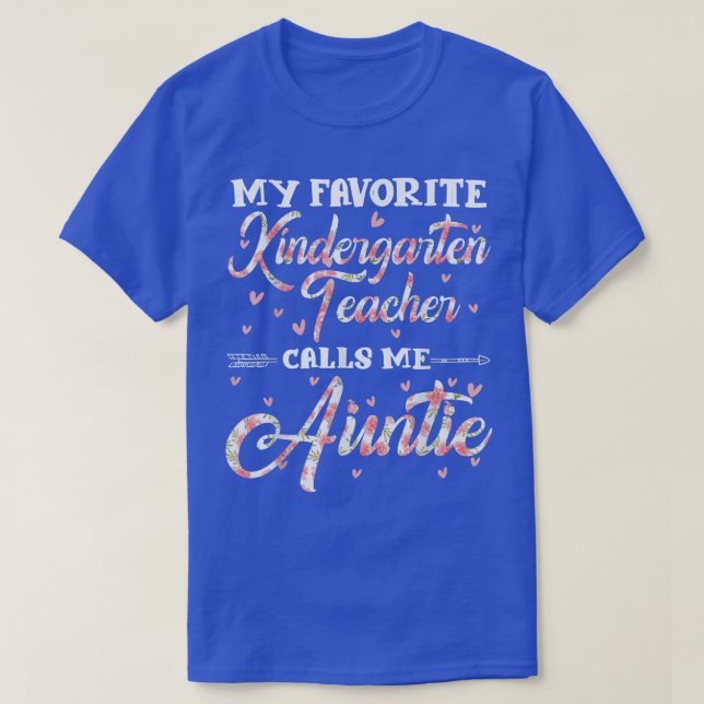 T-shirt Mon Professeur Préféré De maternelle M'Appelle Tan (Design devant)