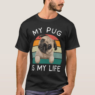 T-shirt Mon Pug est ma vie