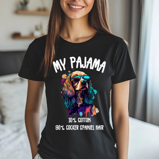 T-shirt Mon pyjama : 10% coton, 90% coq cheveux espagnols