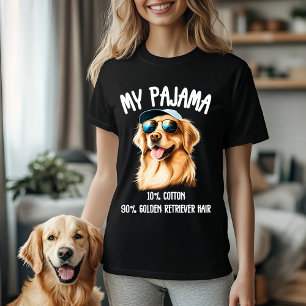 T-shirt Mon pyjama - 10% coton, 90% Golden Retriever Cheve