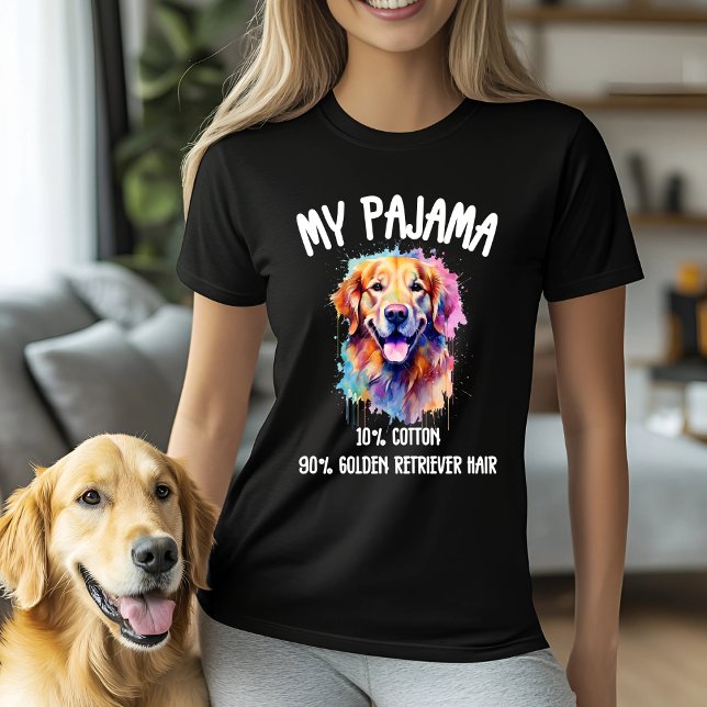 T-shirt Mon pyjama - 10% coton, 90% Golden Retriever Cheve (Créateur téléchargé)