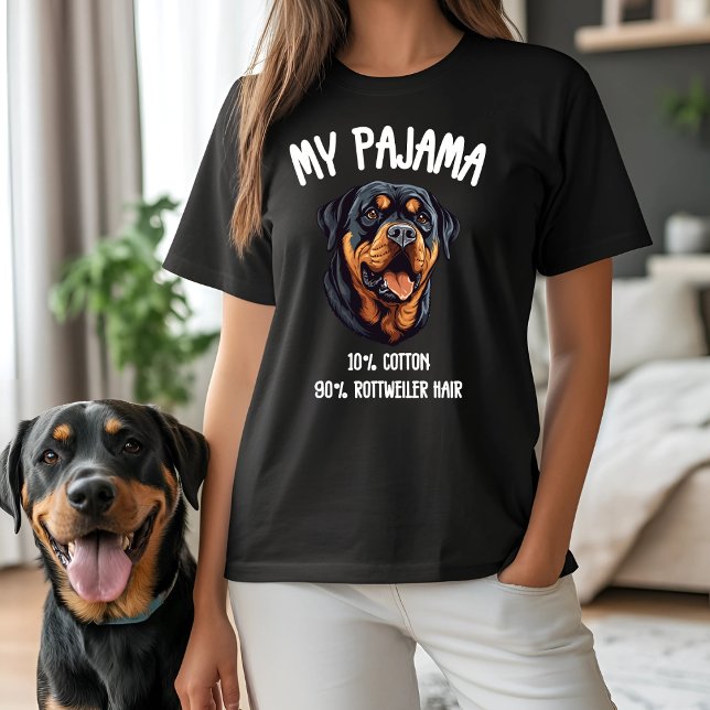 T-shirt Mon pyjama - 10% coton, 90% Rottweiler Cheveux (Créateur téléchargé)