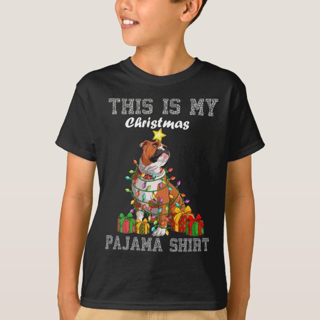 T-shirt Mon pyjama de Noël (Devant)