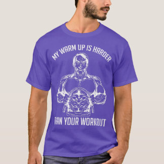 T-shirt Mon Réchauffement Est Votre Entraînement Drôle Gym