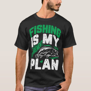 T-shirt Mon régime de retraite est la pêche et les retrait