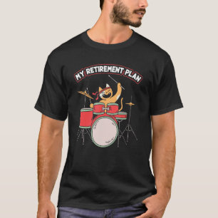 T-shirt Mon Régime De Retraite Funny Kitten Jouer à la bat