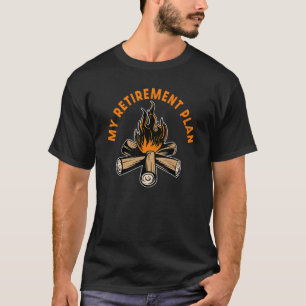 T-shirt Mon régime de retraite Randonnée Grand-père Campin