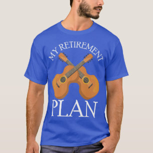 T-shirt Mon régime de retraite Retraité 2022 Humour Guitar