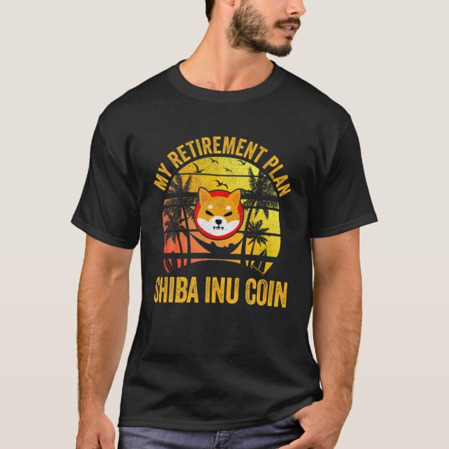 T-shirt Mon régime de retraite Shiba Inu Coin Cryptodevise (Devant)
