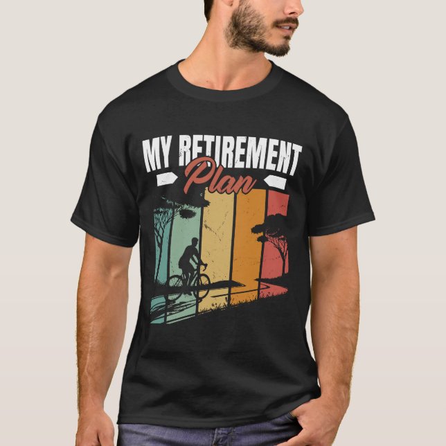 T-shirt Mon Régime De Retraite Vélo Vélos équitation (Devant)