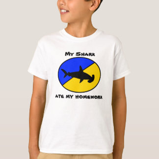 T-shirt Mon requin a mangé mon travail