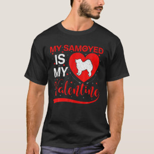 T-shirt Mon Samoyed Est Ma Forme De Coeur Saint Valentin S