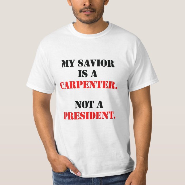 T-shirt Mon sauveur est un charpentier (Devant)
