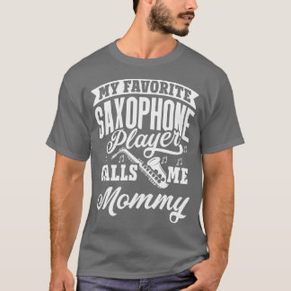 T-shirt Mon Saxophone favori me téléphone maman vinta