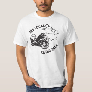 T-shirt Mon secteur de monte d'ADV locaux - j'ai été