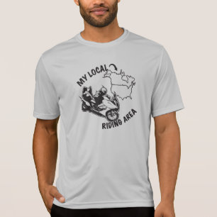 T-shirt Mon secteur de monte local - liste de pointage