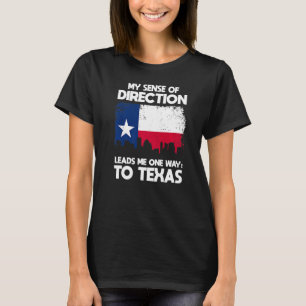 T-shirt Mon Sens De Direction Vers Le Texas Western 1