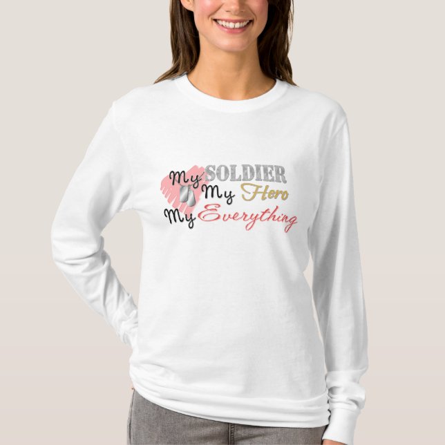 T-shirt Mon soldat, héros, tout (Devant)