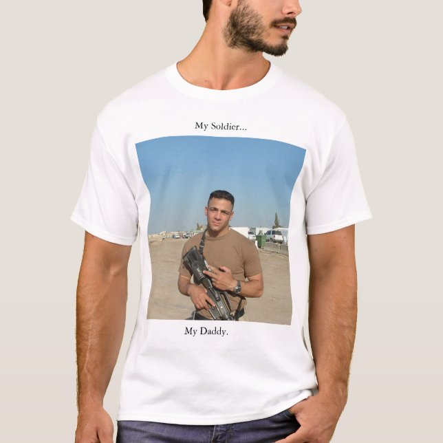 T-SHIRT MON SOLDAT MON PAPA (Devant)