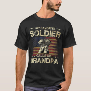 T-shirt Mon soldat préféré m'appelle Papy   Fier de l'armé