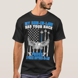 T-shirt Mon SonInLaw a ton dos fière mère de la Force aéri