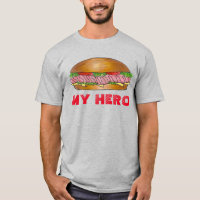 MON sous-marin HERO Grinder Sandwich Hoagie Tee