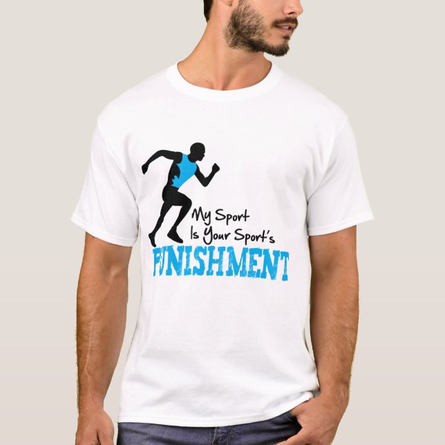 T-shirt MON sport est le mâle courant de la punition de (Devant)
