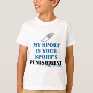 T-shirt Mon sport est votre punition de sports - cc
