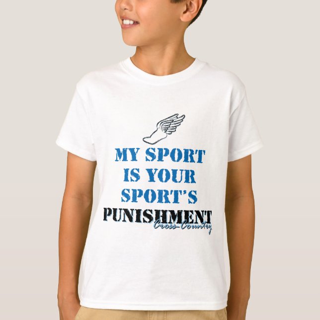 T-shirt Mon sport est votre punition sportive - CC (Devant)