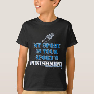 T-shirt Mon sport est votre punition sportive - Cross-coun