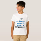 T-shirt Mon sport est votre punition sportive - piste (Devant entier)