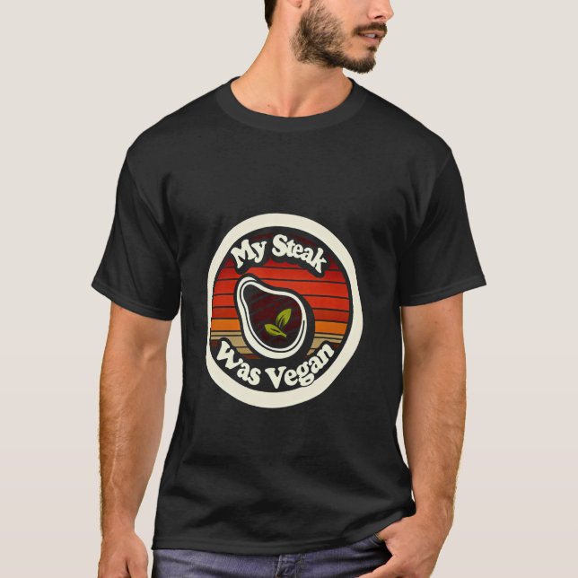 T-shirt Mon steak était végan ------- (Devant)