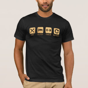 T-shirt Mon style de vie Mange train de sommeil Répéter T-