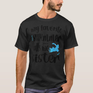 T-shirt Mon Swimmer Préféré M'Appelle Swim Sister