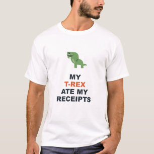 T-shirt Mon T-Rex a Mangé Mes Reçus