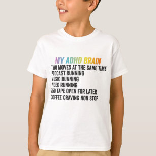 T-shirt Mon TDAH Cerveau Neurodiversité Cadeau de sensibil