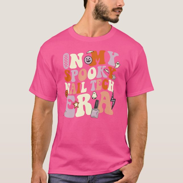 T-shirt Mon technicien de vernis à ongles effrayant de l'è (Devant)