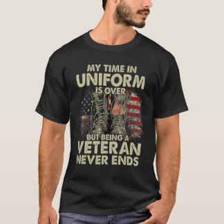 T-shirt Mon Temps En Uniforme Est Terminé Vétérinaire À La