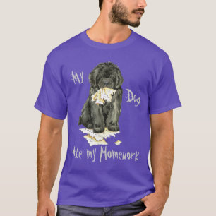T-shirt Mon Terre-Neuve a mangé mes devoirs