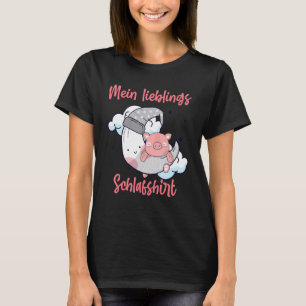 T-shirt Mon thé préféré de sommeil Cochon Mini lune de por