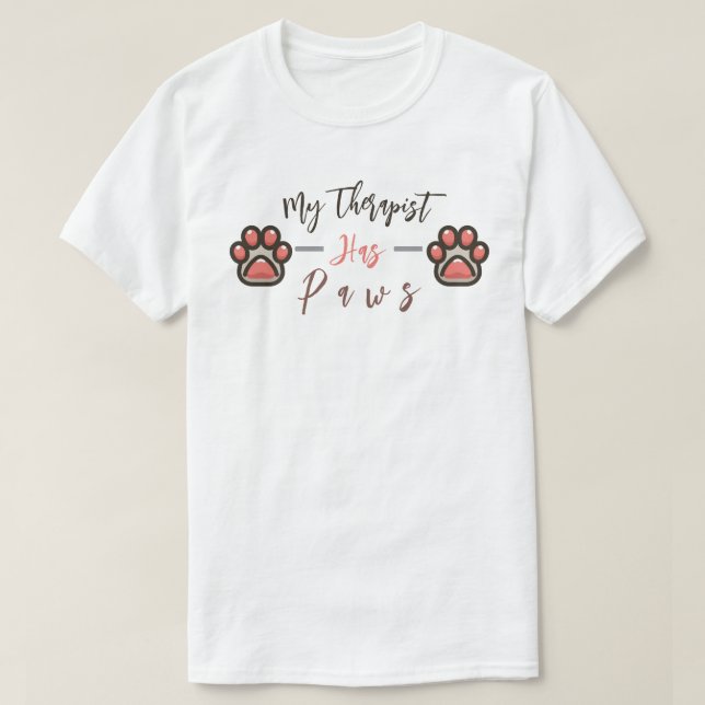 T-shirt Mon Thérapeute A Des Papes (Design devant)