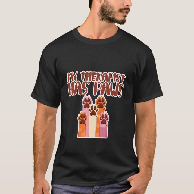 T-shirt Mon Thérapeute A Des Papes (Devant)
