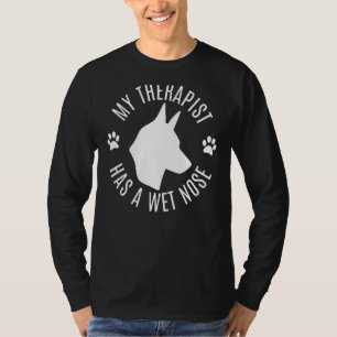 T-shirt Mon Thérapeute A Un Propriétaire De Chien À Nez Hu