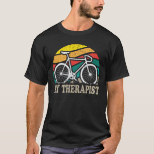 T-shirt Mon thérapeute Funny Bike Rider Cycliste Cycliste