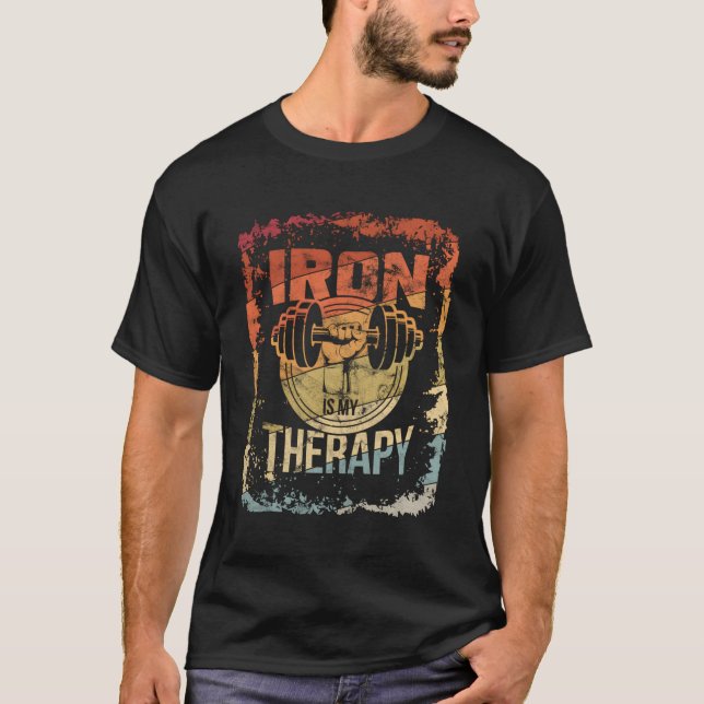 T-shirt Mon Thérapie, c'est le fer fort (Devant)
