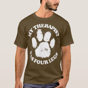 T-shirt Mon Thérapiste A Quatre Jambes AmateursChat & Chie